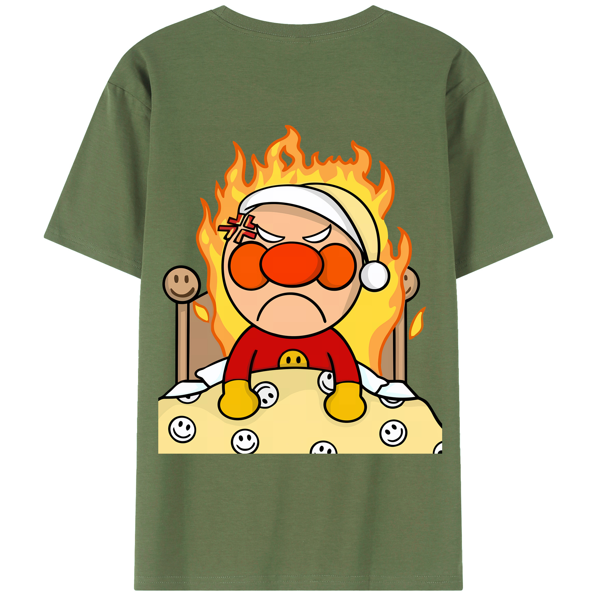 （画像用） アンパンマン Anpanman 綿100％ メンズ半袖Tシャツ（バックプリント） 通気性